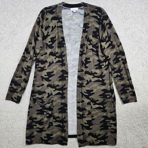 Belle by Kim Gravel Camo Cardigan with‎ Pockets